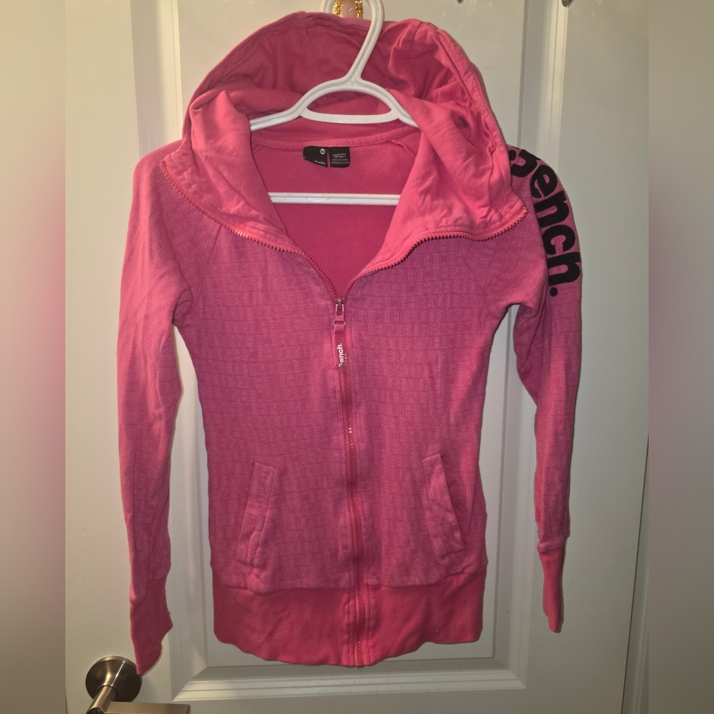 Bench Women's Vibrant Pink Zip-Up Hoodie